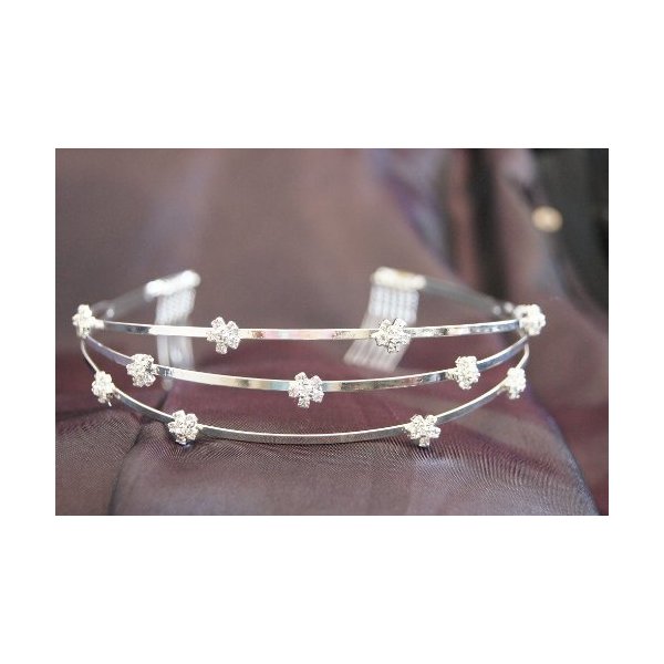 Beautiful Bridal Wedding Tiara Crown with Crystal Party Accessories DH12624