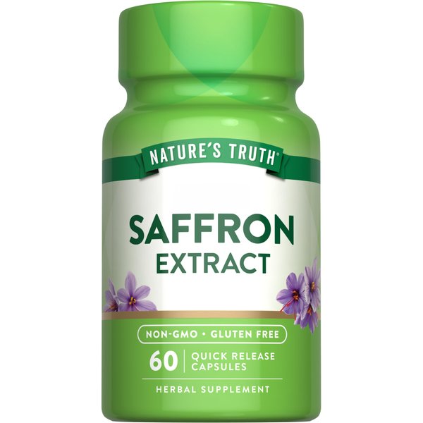 Nature's Truth Saffron Extract Capsules | 60 Count | Concentrated Extract | Non-GMO & Gluten Free Supplement
