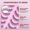10 pairs false eyelashes natural, reusable microfiber fake eyelash, sweat-proof eye lashes, natural and beautiful, easy to wear,