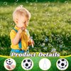 Silipull 48 Pcs 4.2'' Soccer Bubble Wand for Kids, Mini Bubble Wands Bubbles for Soccer Party Favors, Football Birthday Goodie Bags Filler, Bubble Blowing Toys for Sports Team Prizes Gifts