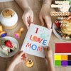 Wooden Alphabet Number Stamp Ink Pad Flashcards Set,Letter Number Stampers Learning Resources Essentials Toys Gifts for 3+,Preschool Home School Classroom Arts and Crafts Supplies