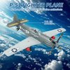 ZYLEGEN Fighter Building Set, Military Fighter Jet Building Block, P-51 Wars Aircraft Jet Blackbird Building Kit for Children and Adult, Christmas, Holloween, Birthday Gift(183Pcs)