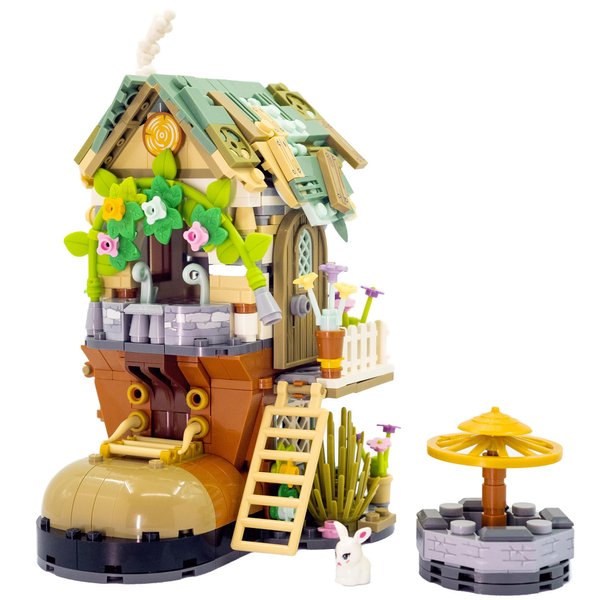 Oasiland Dwarf Hut Building Toy Building Blocks Bricks Set Building Kit (709 Pieces)
