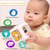 JWISLAND 6 in 1 Busy Cube Toys for 1 Year Old Boy, Busy Learners Activity Cube for Toddlers 1-3, Car Travel Sensory Toys for Fine Motor Skills, Birthday Gift for Boys and Girls