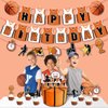 Basketball Birthday Party Decoration Slam Dunk Kids Teenagers Boys Basketball Happy Birthday Banner Basketball Theme Backdrop March Madness Sports Party Supplies