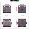 MWMNUN Brake Pads Front/Rear Compatible with Yamah Wolverine 350 Warrior 350 Blaster 200 Banshee 350 Braking for Raptor 125 YFZ350 YFS200 YFM 350 YFS200 YFM125R Kevlar Fiber