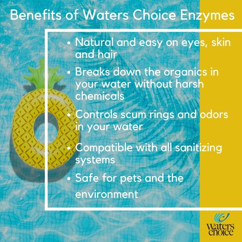 Waters Choice Pure Enzymes for Spas All Natural Organic Spa Water Care, Hot Tub Cleaner, Water Care Treatment, No Harsh Spa Hot Tub Chemicals, Spa Enzymes for Hot Tubs