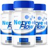 (3 Pack) Nerve Flow Capsules, Official Nerve Flow Pills Made with All Natural Ingredients, Maximum Strength NerveFlow Sciatic Support Supplement with Advanced Vitamins for Women & Men (180 Capsules)