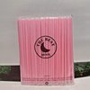 The best MOON 100pcs Heart Shaped Pink Straws Disposable Drinking Cute Straw Individually Wrapped Pink Plastic Straw Valentines day Cocktail Birthday Party Bridal Shower Wedding Supplies