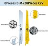 36PCS Reciprocating Saw Blades LEILUO Pruning Saw Blade for Wood Metal Plastic Sawsall. Blades Set fit DeWalt Bosch Makita Milwaukee Porter-Cable Ryobi Ridgid Black&Decker Skil Craftsman
