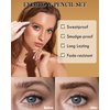 12Pcs Waterproof Eyebrow Pencil Light Brown, Brow Shape and Fill Eye Brow Pencil Kit,Eye Brow Pencils for Women Makeup, Long Lasting Smudge-Proof Easy to Color, Retractable Brow Pen with Brow Razor-02