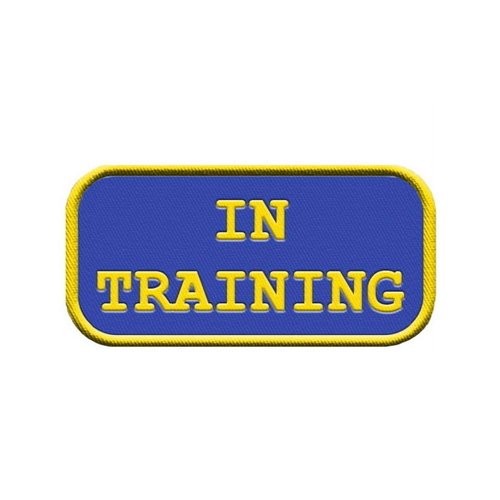 "in Training" Sew On Patch - Includes Five Service Dog Law Handout Cards – for Service Dog Vest or Harness