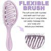Daily Gard Detangling Brush, Dry and Wet Vented Detangler Hair Brush for Women and Men, Paddle Quick Drying Hairbrush for Wet/Dry/Curly/Thick/Long/Wavy/Damaged Hair, Purple