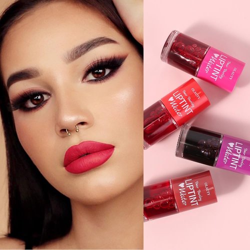 Water Tint Grapefruit Lip Tint Stain, Vivid Color Lip Stain Long Lasting Waterproof, Korean Lip Gloss Moisturizing Natural, Multi-use Lip and Cheek Tint, Lightweight & Non-sticky Finish Lip Tint (4#)