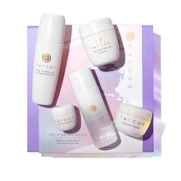 Tatcha The Starter Ritual Set - Ultra Hydrating for Dry Skin | 2 Week Introductory Set | $92 Value