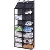 MISSLO Over the Door Shoe Rack for Door fit 14 Pairs Dustproof Over the Door Shoe Organizer Hanging for Closet Storage