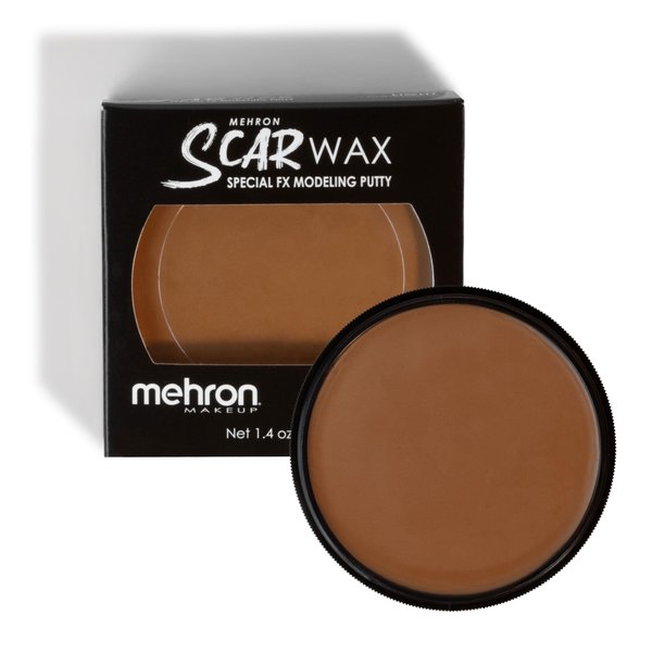 Mehron Scar Wax Special FX Modeling Putty | Moldable Soft Wax for Special FX | Made in the USA | Scar Wax SFX Makeup for Creating Fake Scars, Fake Wounds, Cosplay & Halloween Effects (40 g) (Medium)