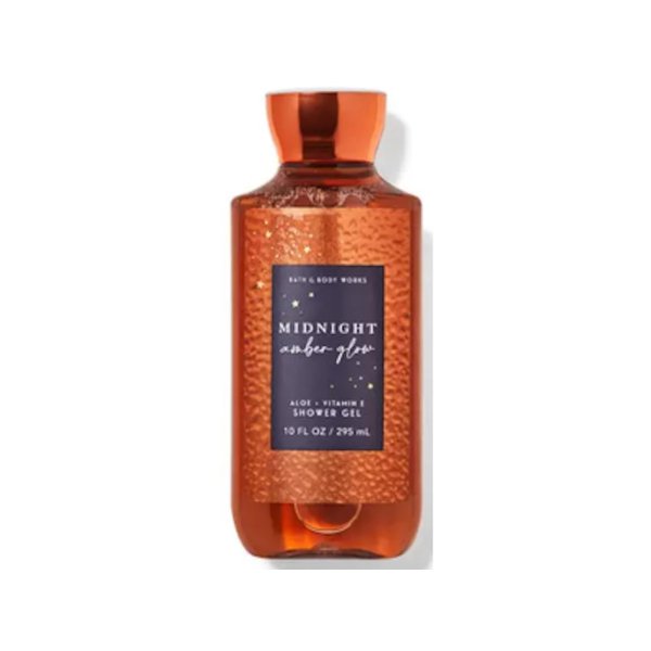 Bath & Body Works Signature Collection Shower Gel For Women 10 Fl Oz (Midnight Amber Glow)