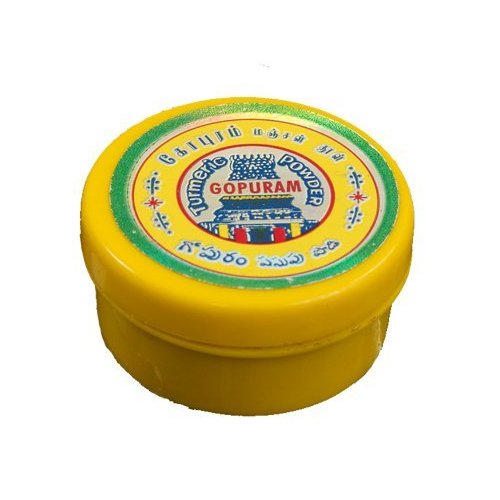 Gopuram Original Yellow Color Pure Turmeric Powder for Hindu Religious Pooja, Tilak, Havan, 10ct, 10gm each