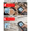 QLUUE Digital Moisture Meter, Moisture Tester with Replaceable pin, Temperature Measurement, Backlit LCD Display Moisture Detector for Wood, Building, Floor