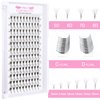 Premade Fans Eyelash Extensions 5D-C-0.07-16 Premade Volume Lash Extensions Pointed Base Fans 0.07 Premade Volume Fans C D Curl(5D-C-0.07,16 mm)