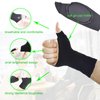 AYSONG Thumb Arthritis Wrist Brace Compression Gloves,Comfort Fingerless Crocheting Arthritis Support Glove,Relief Carpal Tunnel and Thumb Arthritis Pain for Women(1 pair)