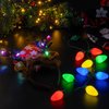 JOYIN 2PCS Christmas LED Necklace and Reindeer Headband, Light Up Christmas Necklace with 9 Bulbs, Christmas Headwear Christmas and Holiday Parties Xmas Costume Accessories Christmas Party Favors.