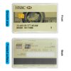 DaKuan 20 Pack PVC Card Sleeves Protectors - Waterproof, Reusable Frosted Badge Holders for ID, Credit, Bus Cards - 60x90mm (2.36x3.54 Inch) Clear Card Protector Covers