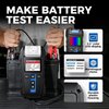 Car Battery Tester 12V 24V 100-2000CCA Lead-Acid Battery, TOPDON BT300P Alternator Tester, Load Tester, with Built-in Printer, Spark Free Metal Clamps, Automatic Reverse Polarity Protection
