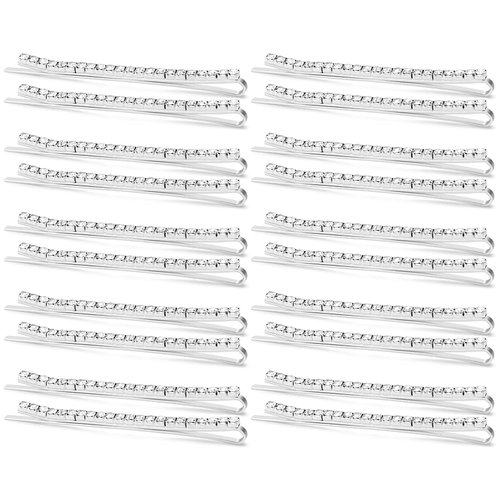 Ondder 20 Pcs Bobby Pins for Women Silver Rhinestone Hair Pins for Buns Crystal Hair Pins for Wedding Hairstyles Bridal Hair Pins for Wedding Decorative Hair Pins for buns Wedding Hair Accessories for Women