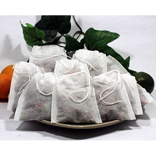 Empty Woven Style Draw String Empty Tea Bags 2.75" X 3.5" (50 Pack)
