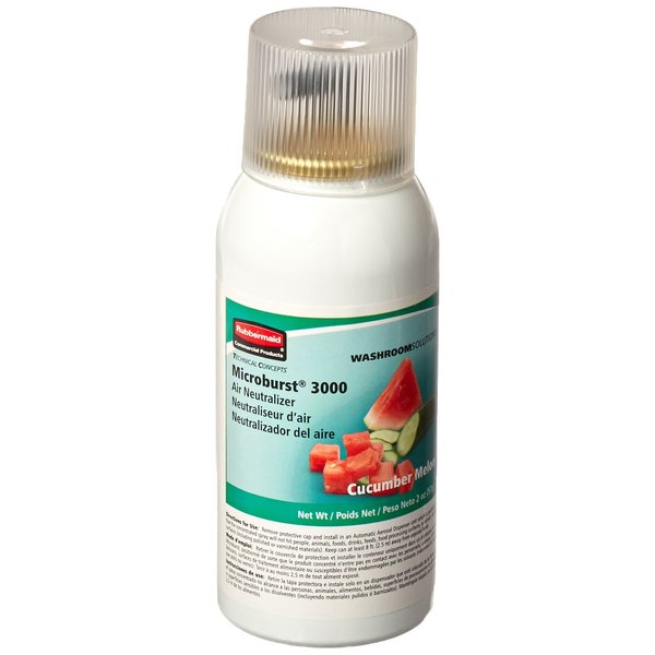 Rubbermaid Commercial Refill for Microburst 3000 Automatic Odor Control System, Cucumber Melon, FG750363