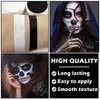 CAHIUYOA 2PCS Black White Face Body Paint Clown Makeup Kit,Halloween White Face Paint SFX Makeup Kit,Professional Face Painting Kit for Adults and Kids