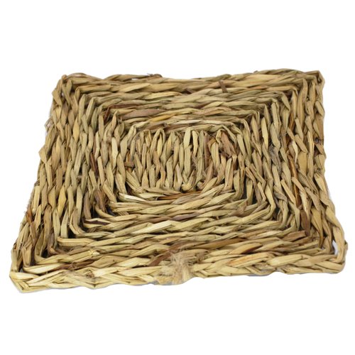 Bonka Bird Toys 1295 Seagrass Mat Square 6 Inch Foraging Bird Toy Parrot cage Toys Cages Craft Part Rabbit Part