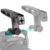 FocusFoto Mini Top Handle with two 1/4"-20 Screws Thread Lock Mount for Lightweight Vlogging Cameras, Camera Cage Rig, Top/Side Hand Grip with Cold Shoe& 1/4"-20 & 3/8"-16 Locating Holes for Arri Type