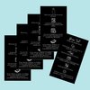 Boutique Marketing LLC | 50 Pack | Physical Printed 2 x 3.5 incheBoutique Marketing LLC BusinesBoutique Marketing LLC Card Size | Black with Icon Design, black, white