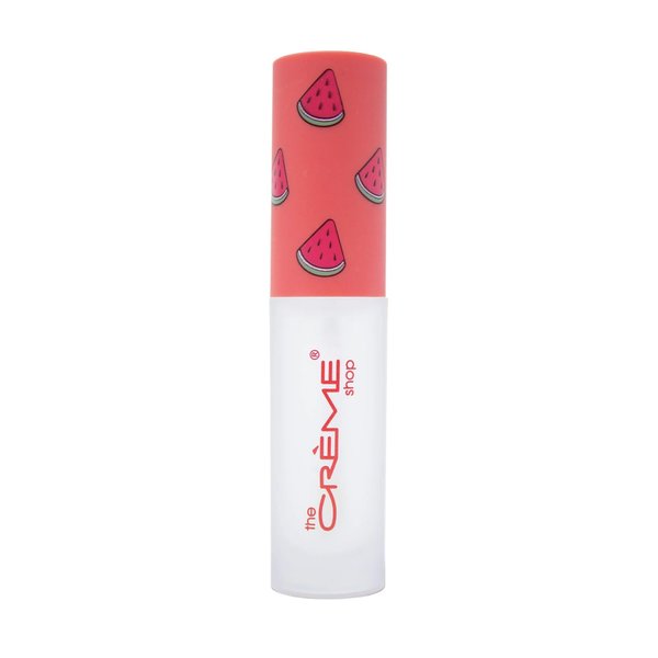 The Crème Shop Moisturizing Lip Gloss | Hydrating Oil & Conditioning Treatment with Nourishing Coconut Oil and Essential Vitamins A, C and E | Made in Korea | -Watermelon Ice