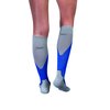 JOBST Sport Knee High 15-20 mmHg Compression Socks, Royal Blue/Grey, Medium