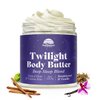 PURPLE CANYON Twilight Whipped Body Butter 8oz | Relaxing Vanilla Sandalwood Scent for Deep Sleep | Natural Skin Care with Hops & Valerian Root