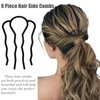 9 Pieces Hair Side Combs, 2/4/7 Teeth Hair Comb U Shape Hair Combs Metal Hair Fork Clip Hair Pins Hair Sticks for Women Hair Styling Tool Accessories Hair Combs for Women Accessories