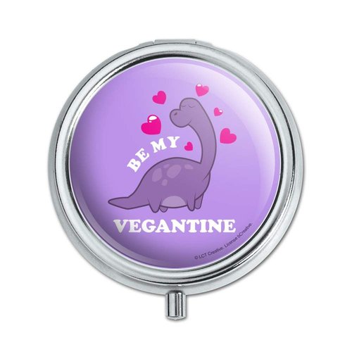 Be My Vegantine Valentine Vegan Funny Humor Pill Case Trinket Gift Box