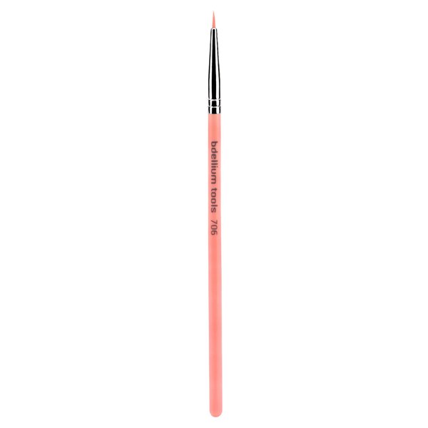 Bdellium Tools Professional Makeup Brush Pink Bambu Series - 706 Fine Point Eye Liner