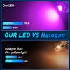 GLOFE T10 194 168 Dash Instrument White LED Light Bulbs Bright Panel Gauge Cluster Dashboard LED Light Bulbs 10Pcs/Set (Purple/pink)