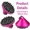 Upgraded Diffuser Nozzle for Dyson Curling Iron Converting for Dyson Airwrap Styler To Hair Dryer Diffuser Attachment, for Airwrap Attachment Nozzle, 973365-01, Rose