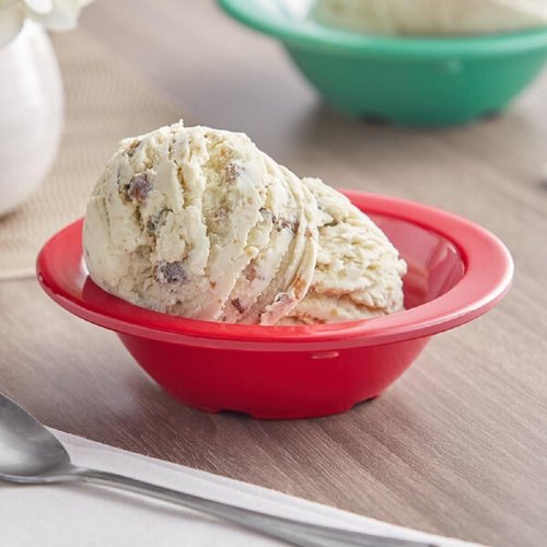 TrueCraftware- 4 oz Salad Bowls Pure Red Color Melamine Set of 12- Dishwasher Safe Break-Resistant Reusable Bowls Serving Bowl Soup Bowls for Fruits Salad Kitchen Restaurants