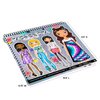 Fashion Angels Fashion Design Sketch Portfolio - Sketch Book for Beginners, Sketch Pad with Stencils and Stickers for Kids 6 and Up, Brown(Covers May Vary)