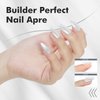 FZANEST White Builder Gel For Nails,Hema Free Builder Gel 15ml,Self leveling Hard Gel Nail Extension Nail Art Gel Polish for Nail Strengthener
