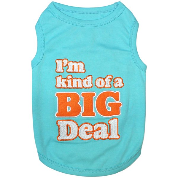 Parisian Pet Dog Cat Clothes Tee Shirts Embroidered T-Shirt I'm Kind of a Big, XXS