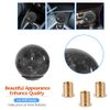 Forged Carbon Fiber Shift Knob Real Carbon Fiber Gear Shifter Spherical Type Unique Designed for Most Manual Car Universal Gear Shift Knob with 3 Adapters (Carbon Fiber-Sphere, Black)