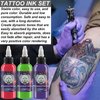 BAODELI Tattoo Inks Set 1oz (30ml) - 14 Colors Pigment Kit for Tattoo Artists - Premium Quality Tattoo Ink Set - Long-Lasting and Vibrant - Tattoo Supply by BaodeLi